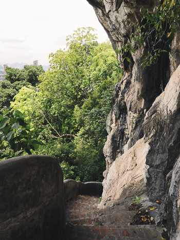 The stairs leading up to a viewpoint on top of Perak Tong.